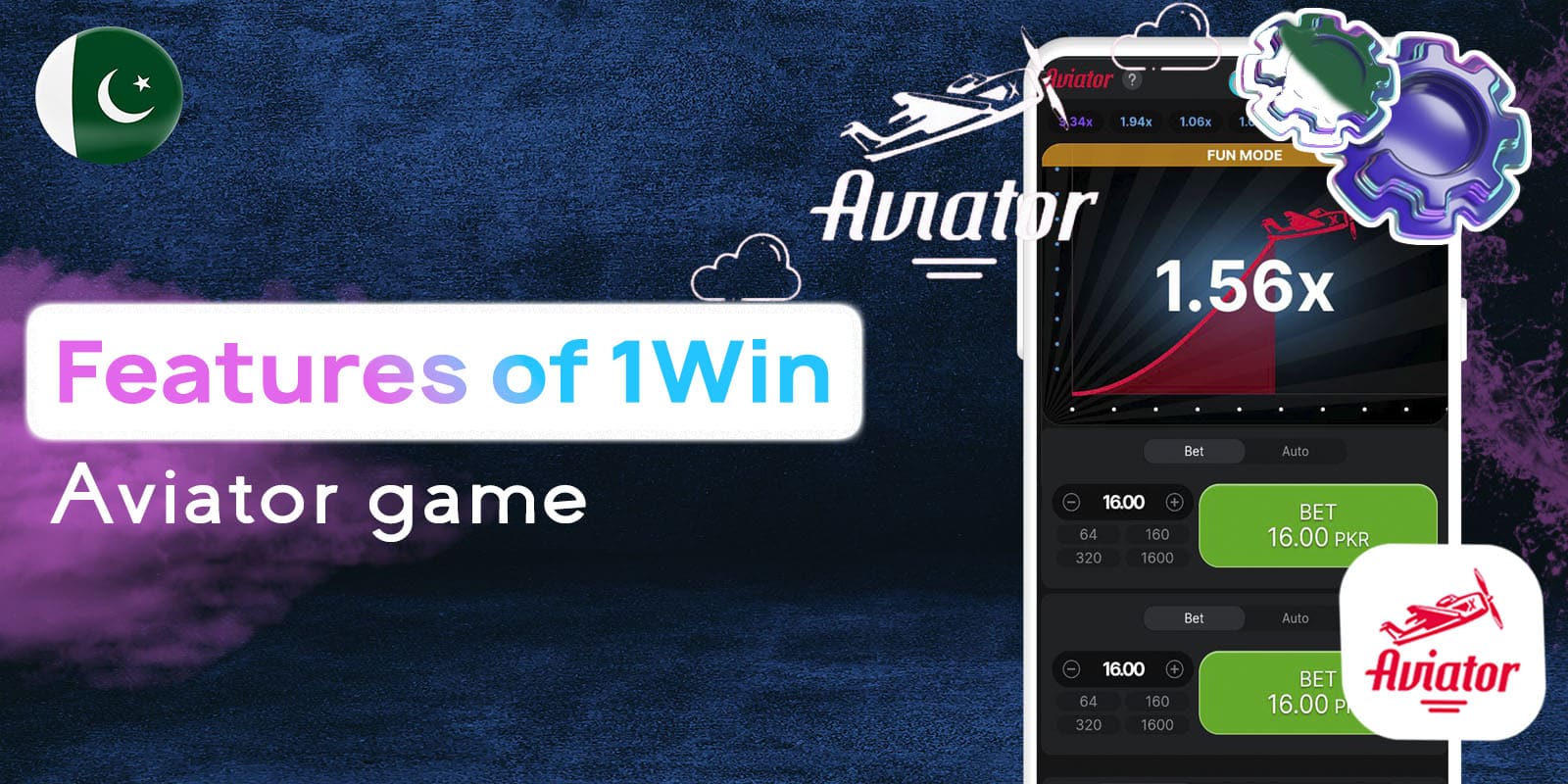 The 1Win Aviator game includes a variety of engaging features that elevate the gaming experience:
