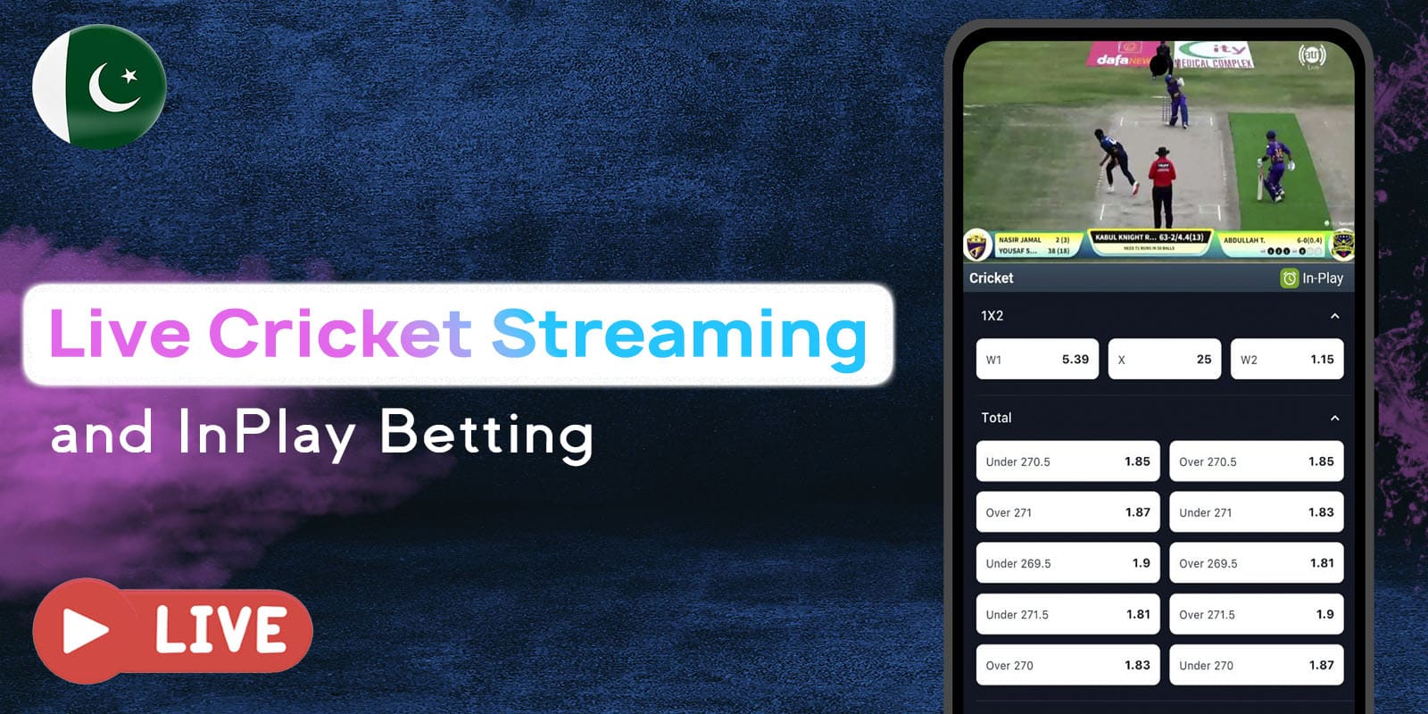 Live Streaming and In-Play Betting Options Available at 1Win